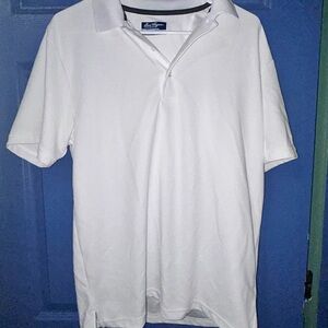 Mens Ben Hogan Performance White Polo Short Sleeve Shirt